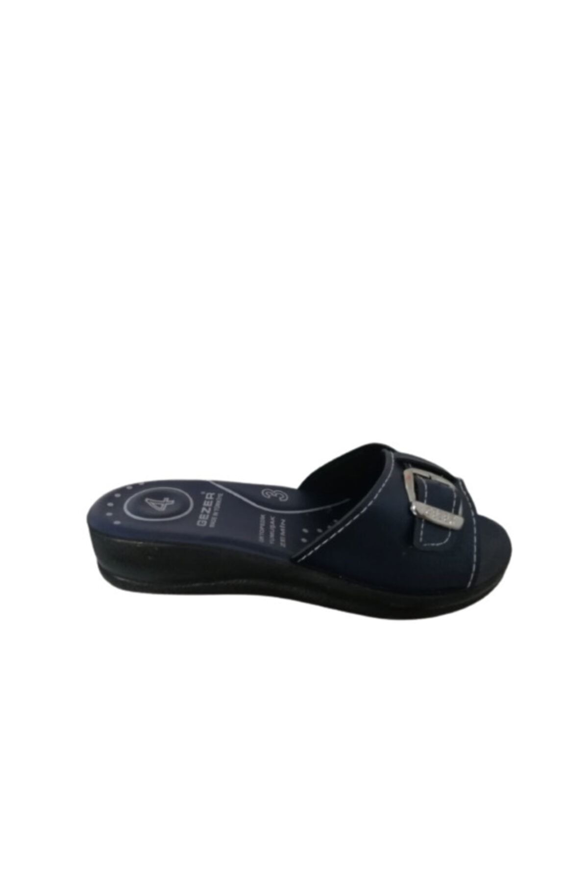 GEZER Ge088-010 Papuci De Mers Zilnic Pentru Femei, Albastru Marin, Cu Cataramă, Talpă Ortopedică Femeie - 40
