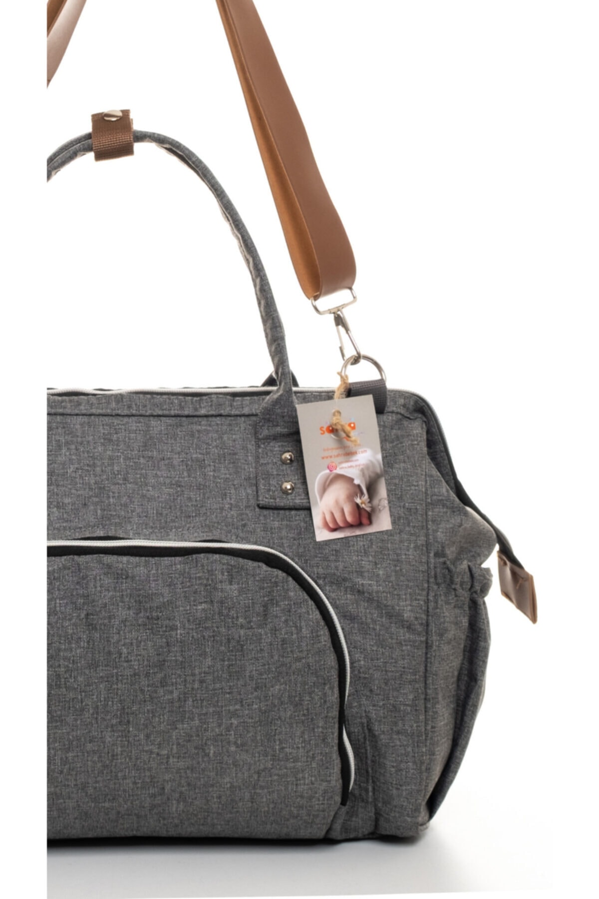 Sahra Elegance Bebek Taşıma Seti-leke Tutmaz Su Geçirmez Bebek Bakım Omuz Çantası Ve Kanguru Seti fotoğrafı 7 (önizleme)