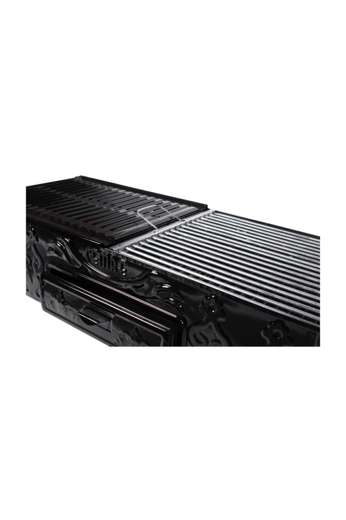 Mangal C85 Köfteci 33x80 Yağdanlıklı Portatif Ayaklı C-85