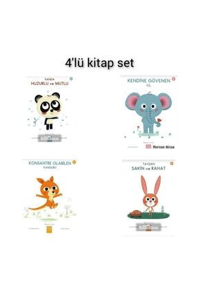 Öğrenen Yavrular Serisi ( Fil , Tavşan ,kanguru Ve Panda ) 4 Lu Kitap Set Zg373883
