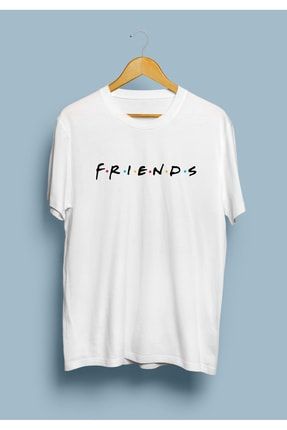 Unisex Friends Dizi Tasarım Baskılı Tişört KRG0655