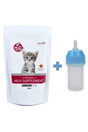 Yavru Kedi Süt Tozu + Biberon 40 ml Biberon Başlığı Yeşil NDBİBERON