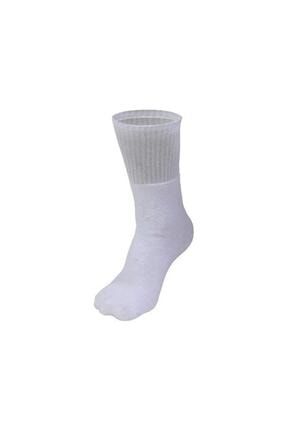 Unisex Beyaz Kısa Havlu Çorap KısaHavlu-02
