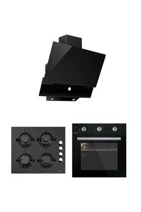 Black Argento Button 3'lü Ankastre Set B66-SF2 (MT) + LX-40TAHDF + DA6-830 Siyh