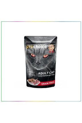 Pro Choice Kuzu Etli Ve Ciğerli Şekersiz Tahılsız Ezme Yetişkin Kedi Pouch 85 Gr 8681465603054