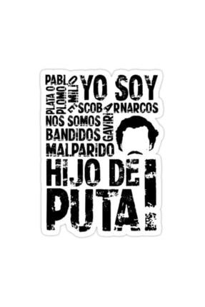 Pablo Escobar: Art Word Narcos Sticker Araba Oto Arma Duvar Sticker Ev Dekoratif Çıkartma 15 cm X68Z15095
