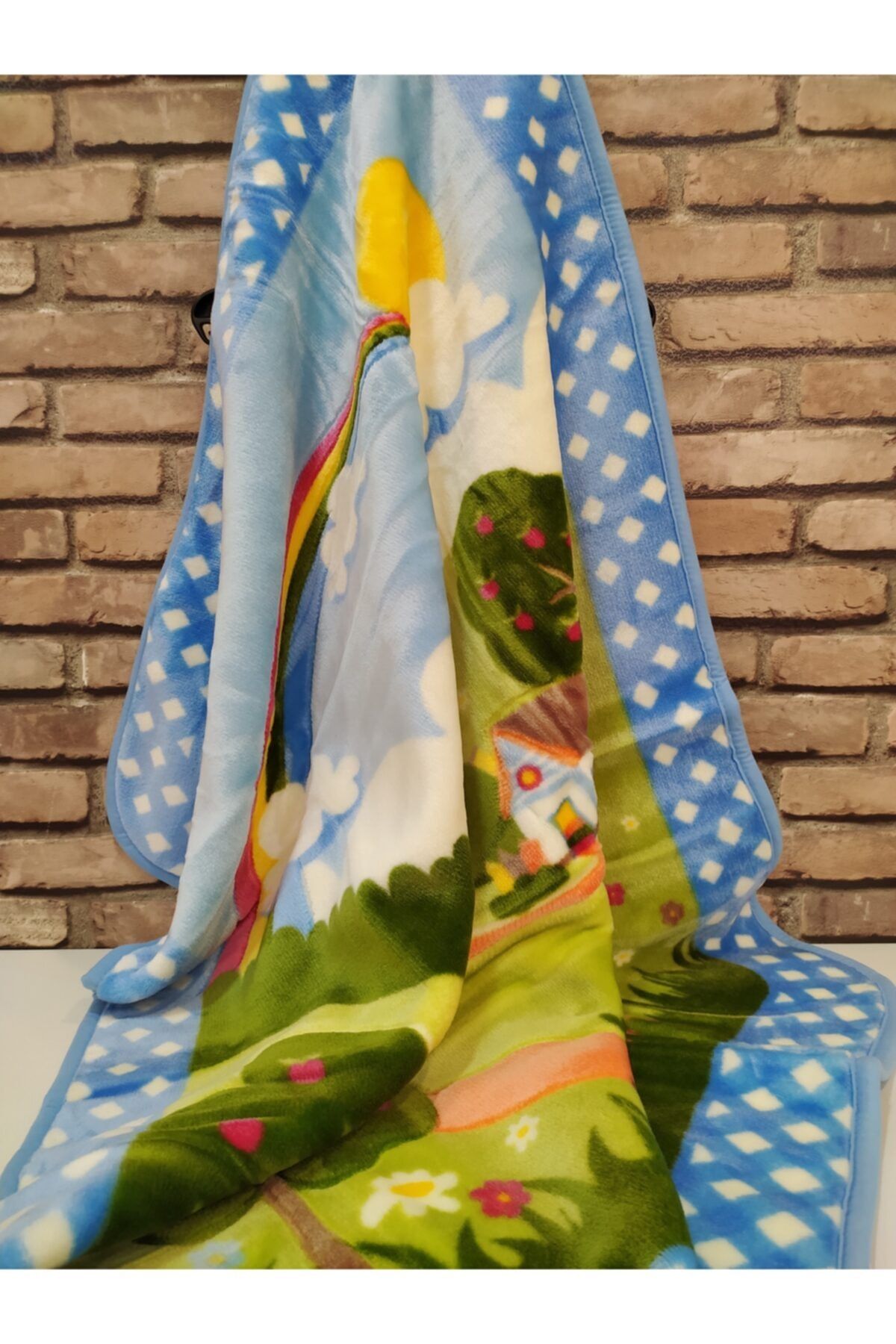 SESLİ HOME Pătură Albastră Pentru Copii 100x120 - Mărime unică