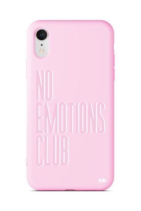 Apple Iphone Xr Pembe Silikon Telefon Kılıfı - No Emotions Club S06NA128