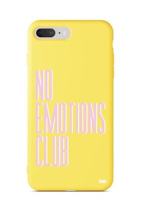 Apple Iphone 7 Plus/8 Plus Sarı Silikon Telefon Kılıfı - No Emotions Club S04NA128