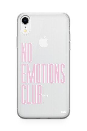 Apple Iphone Xr Şeffaf Telefon Kılıfı - No Emotions Club F06NA128
