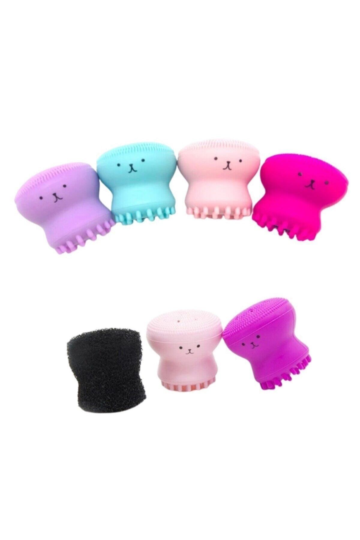 Genel Markalar Peeling Etkili Mini El Yüz Cilt Temizleme Fırçası Silikon Temizlenmesi Kolay Siyah Nokta Giderici (4