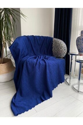 uzal tekstil lacivert koltuk ortusu kadife 220x180 fiyati yorumlari trendyol