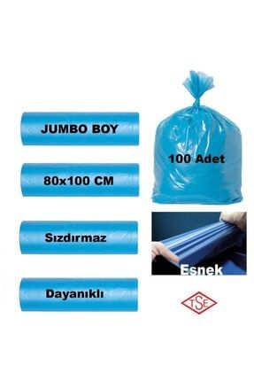 Bayer Jumbo Mavi Cop Posetı 80*110 Mavi Cop Torbası 100 Adet B000129