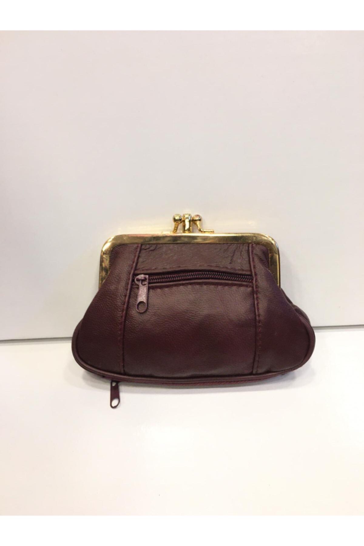 Erzeno Claret Red Women s Genuine Leather Coin Purse Trendyol