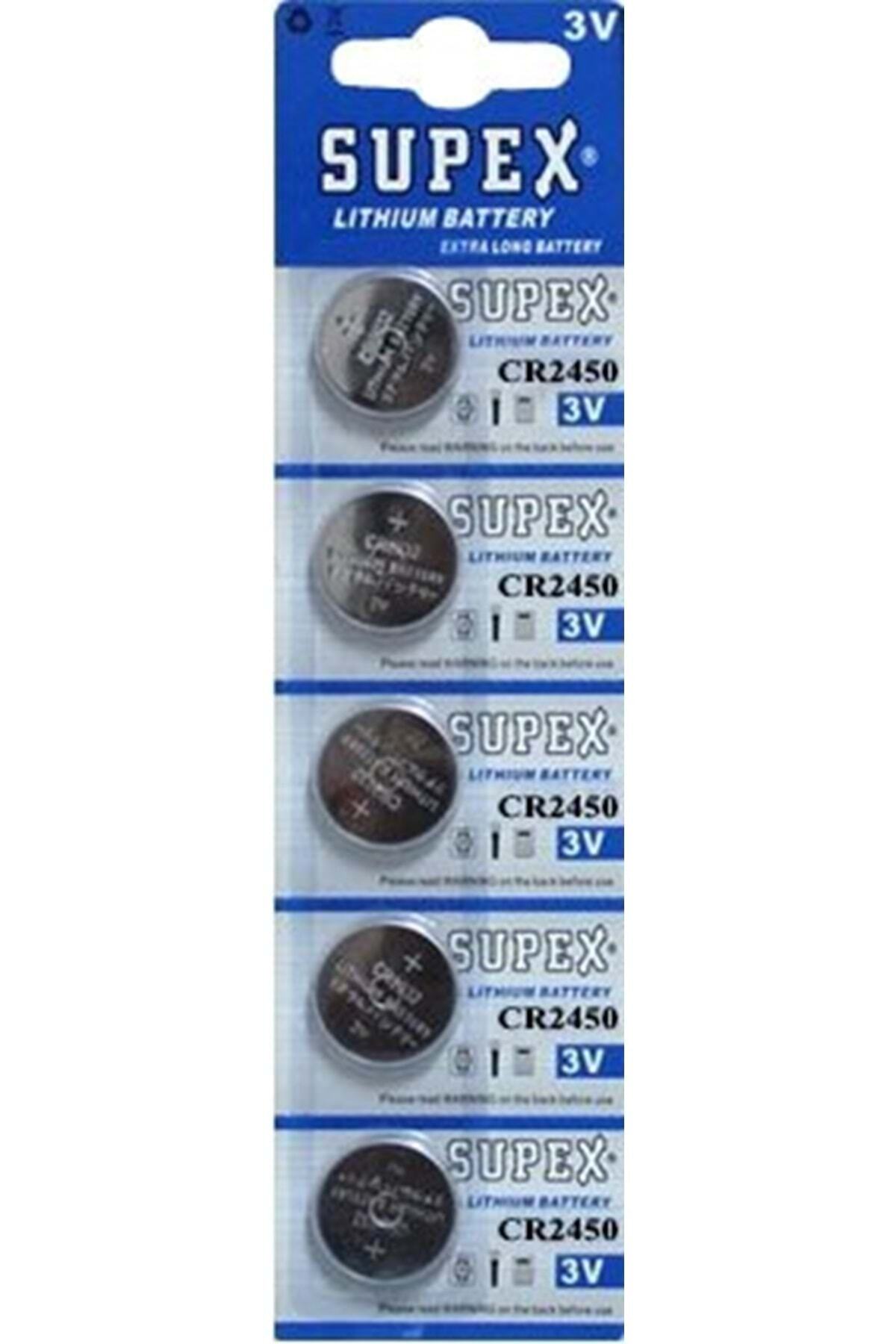 S-Line Supex Cr2450 3v Lityum Para Pil(5li Kartela)
