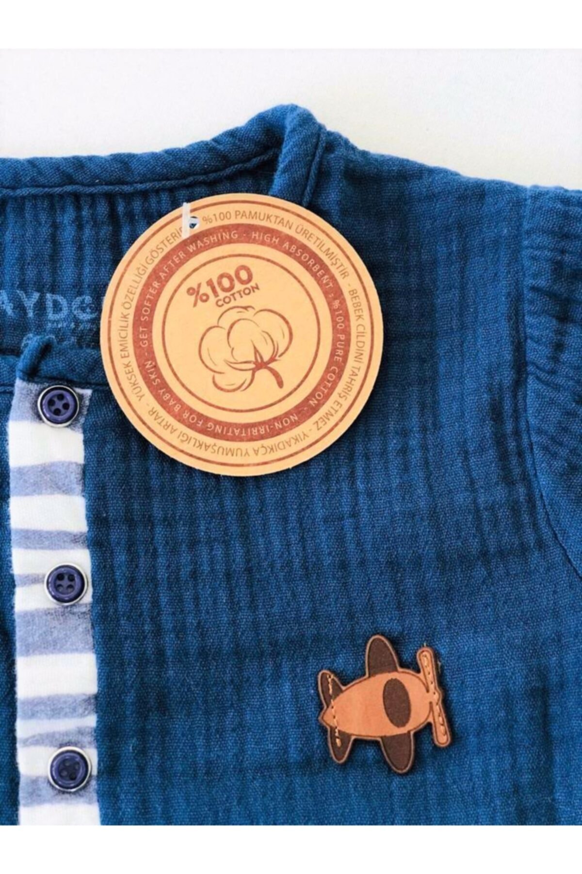 ست نوزادی پسرانه آبی سرمه ای Baby Boss | BB-0406015 اورجینال - تصویر 4