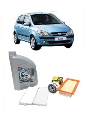 Hyundai Getz Benzinli Motorlar Yağ Bakım Seti Yağ Ve Yağ Filtresi Polen Ve Hava Filtresi Po Maxima GTZBYBPO