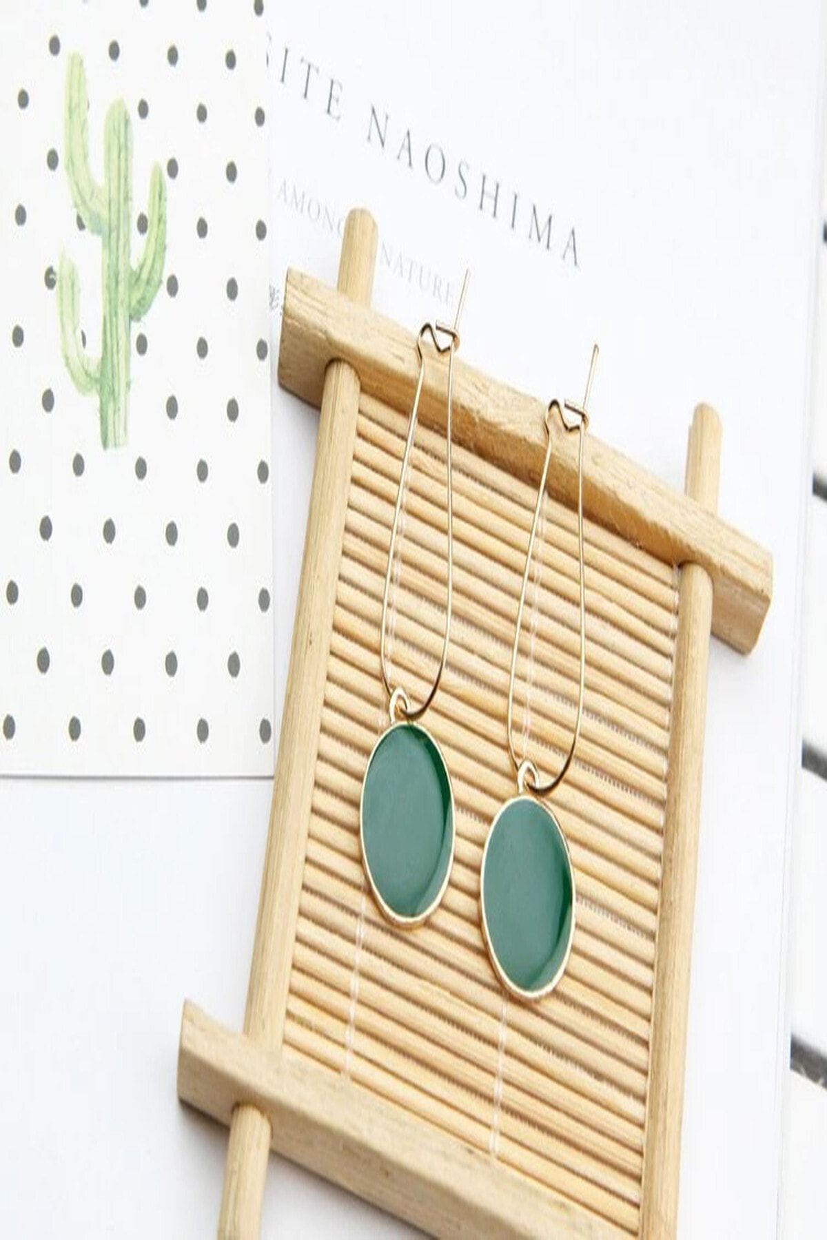 Lilith-Green Pendant Earrings 2