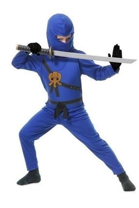 Çocuk Mavi Ninjago Kostümü Kılıç Kalkan Seti Ç991.A1380