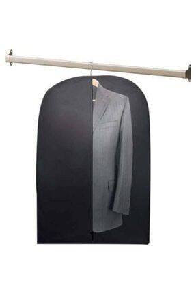Fermuarlı Elbise Koruyucu , Ceket , Takım Elbise , Giysi Kılıfı Siyah 5 Adet 63x100 Cm S- 096 PRA-3885811-9937
