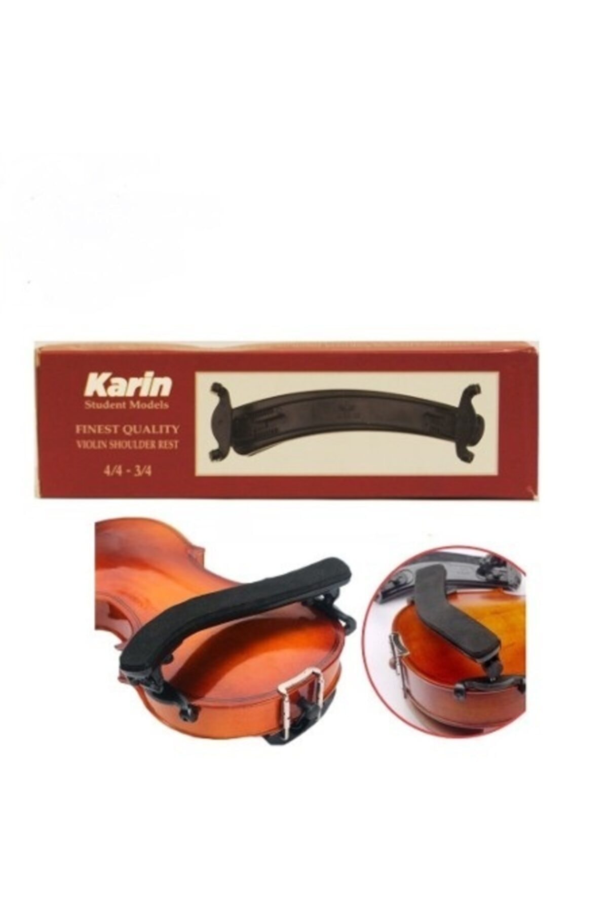 Karin Keman Yastık-3/4 Ve 4/4 Boyları Için Uyumlu Ayarlabalir Keman Yastık