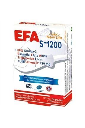 Efa S-1200 Omega3 90 Kapsül NEW141105DL
