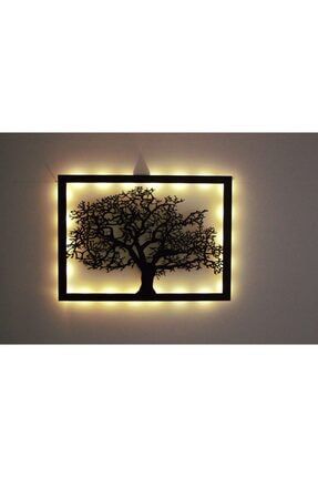 Dekoratif Ağaç Peri Led Işıklı Tablo - Ahşap Duvar Dekorasyonu ref-ışık1