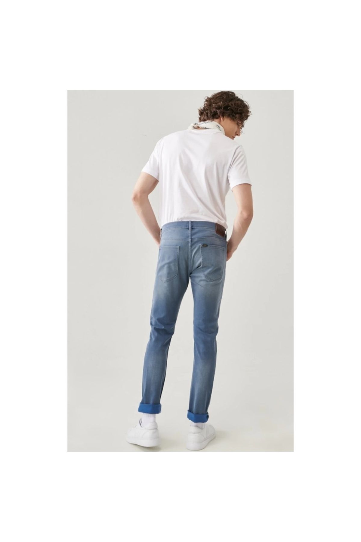 شلوار آبی مردانه Luke Slim L719026UQ روشن Lee