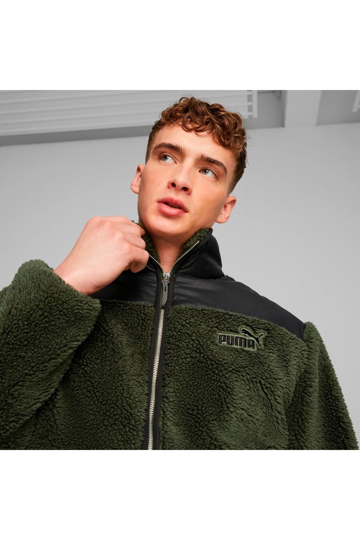 Puma fleece discount jacket