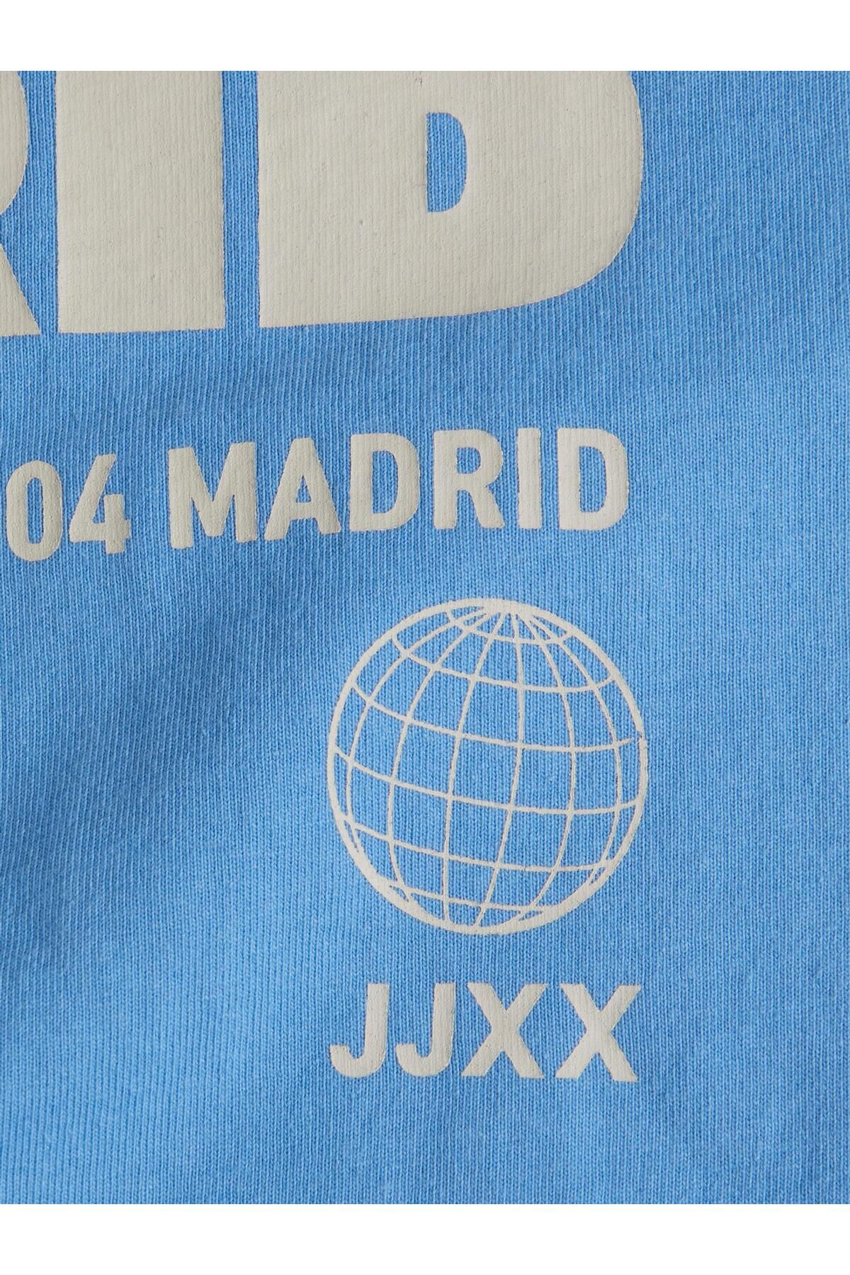 Jack & Jones Jack & Jones تی‌شرت زنانه آبی نیلی با طراحی گشاد JXJODA SOFT RLX SS