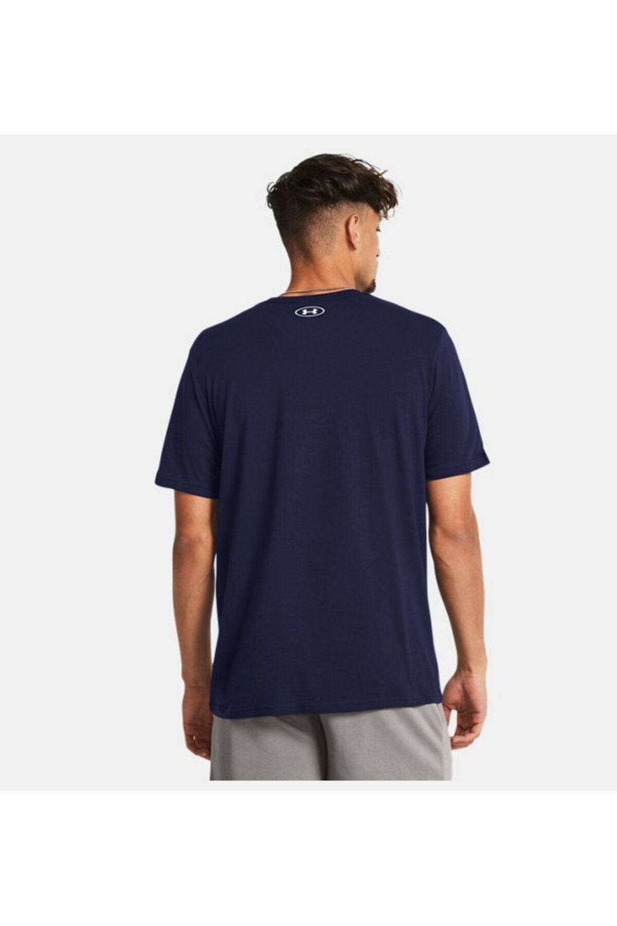 تی شرت آبی مردانه آستین کوتاه قفسه سینه در سمت چپ UA 1326799 410 Under Armour