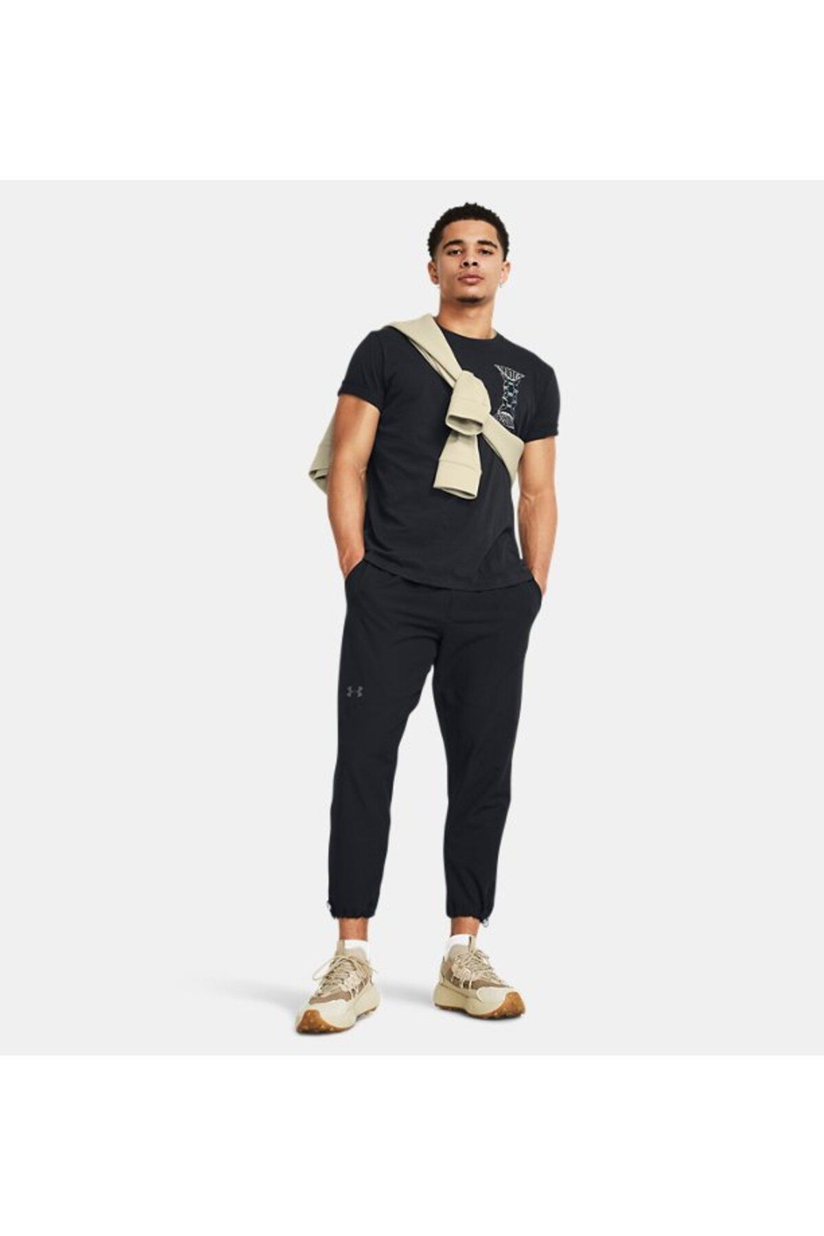 تی شرت مشکی مردانه Dusk UA به Dawn Skul Short ارسال 1382833 001 Under Armour