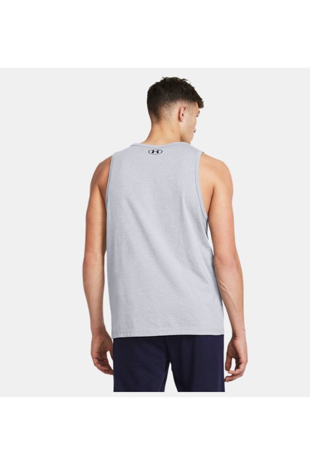 رکابی ورزشی خاکستری مردانه ورزشکار آرم ua sporstyle 1382883 035 Under Armour