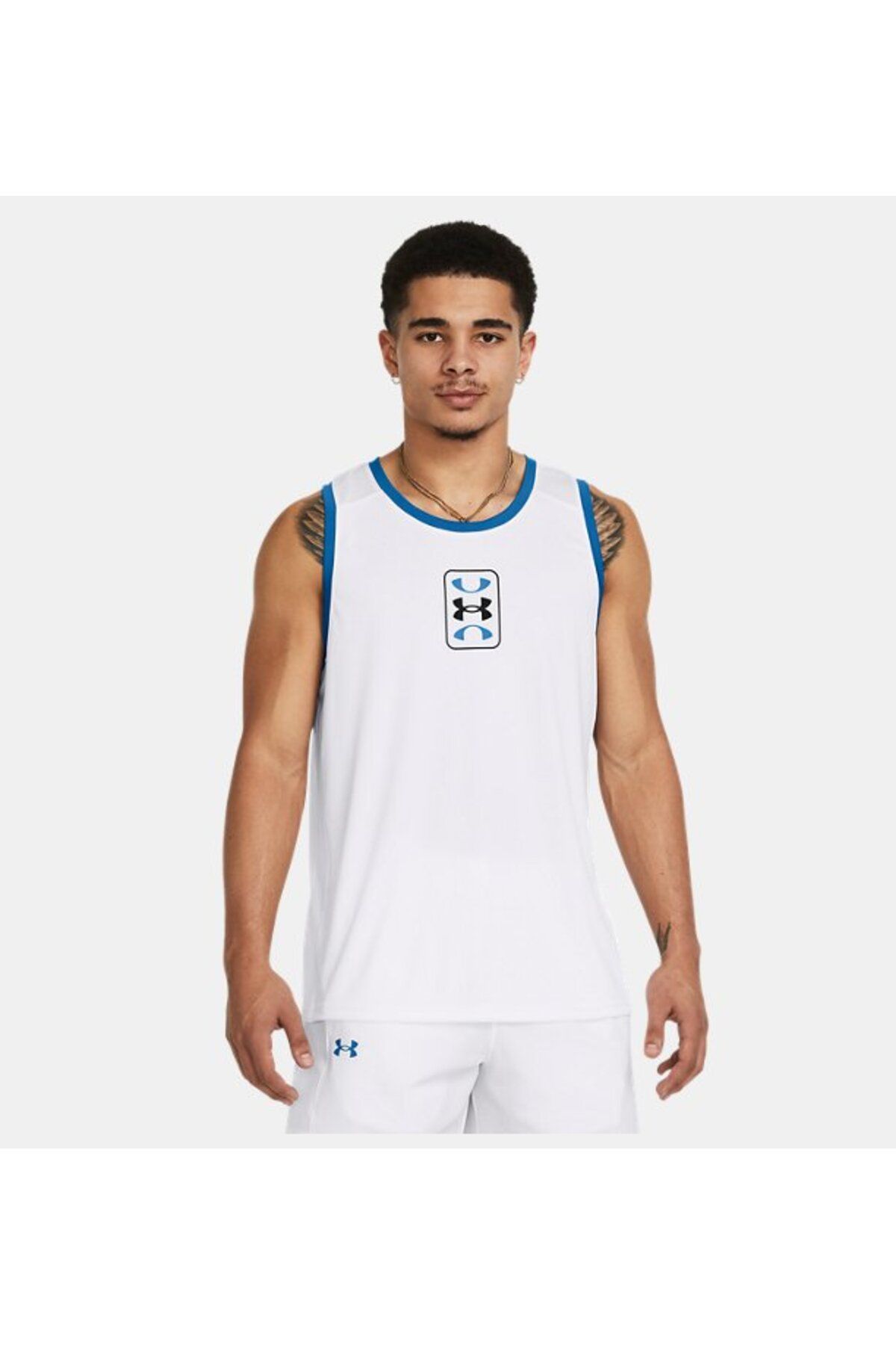 رکابی ورزشی سفید مردانه ورزشکار منطقه UA 1383399 100 Under Armour