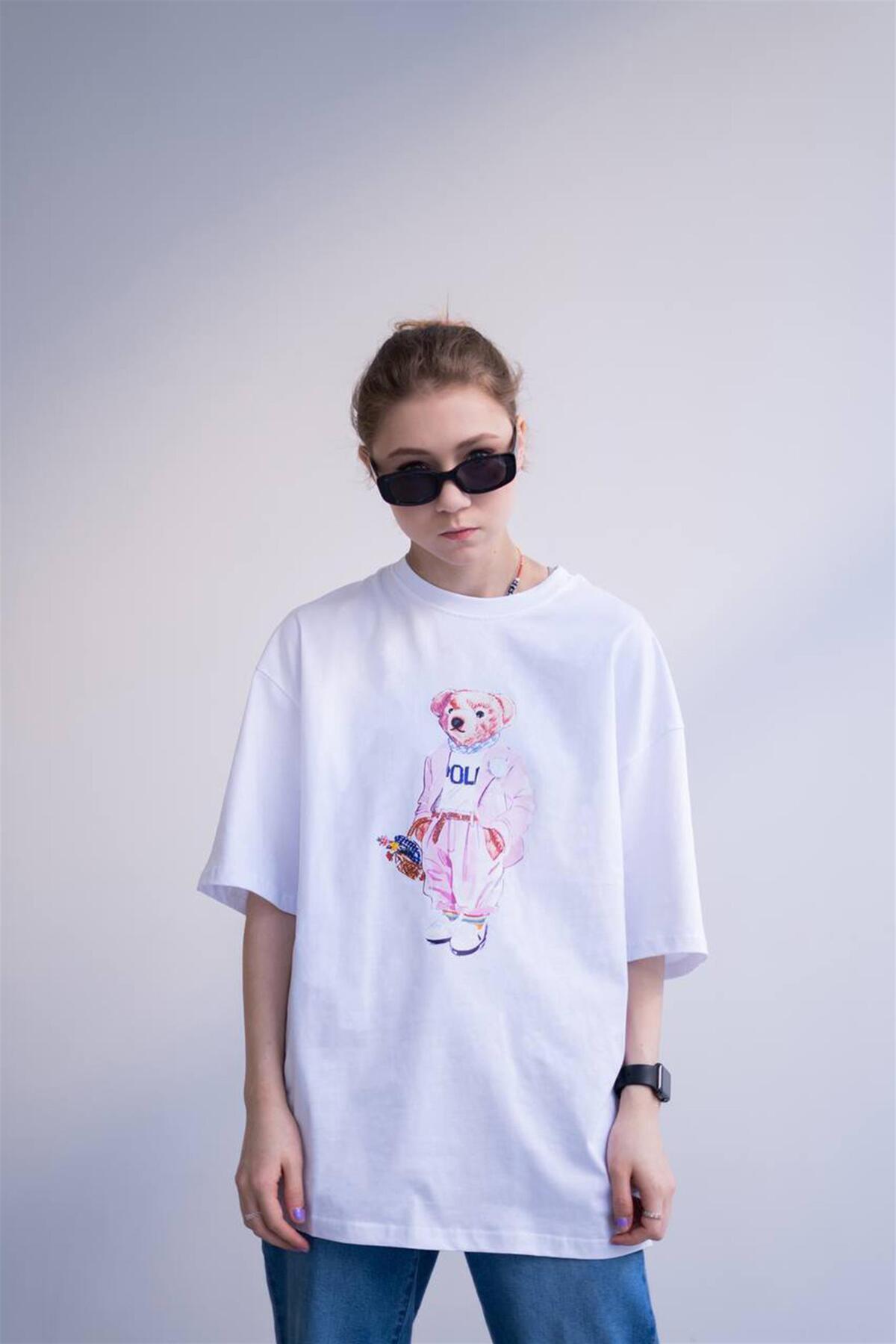 FANBOX SHOP-Unisex Teddy White Tshirt 4