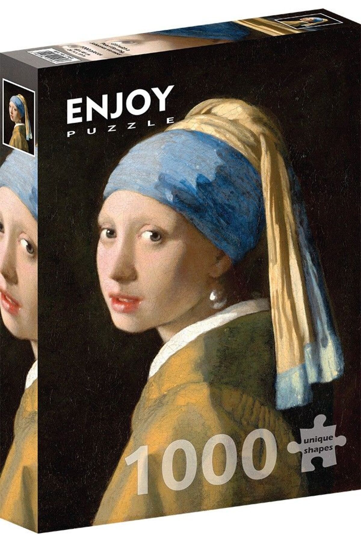 Enjoy Puzzle-Enjoy 1000 Piece Puzzle Girl with Pearl Earrings Puzzle - Johannes Vermeer 1