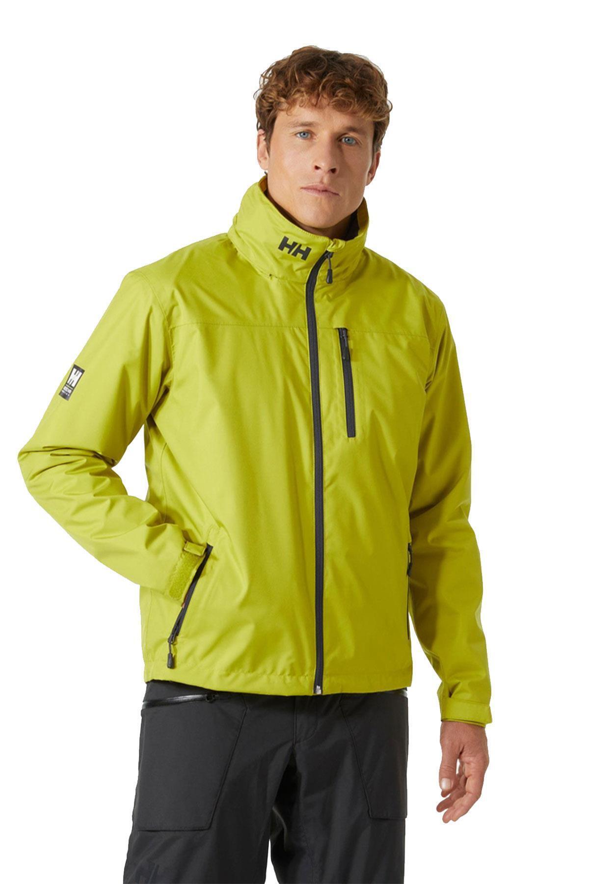 هلی هانسن کاپشن مردانه ژاکت میان لایه کلاهدار Crew Hooded Bright Moss Green HHA.33874