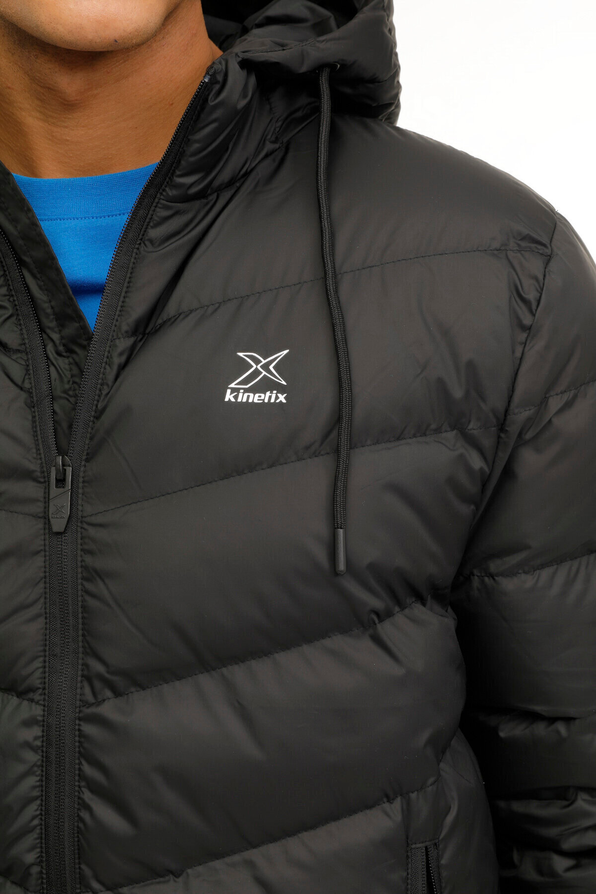 کاپشن مردانه مشکی Kinetix | M-SN541 MARIO COAT 2PR اورجینال - تصویر 4