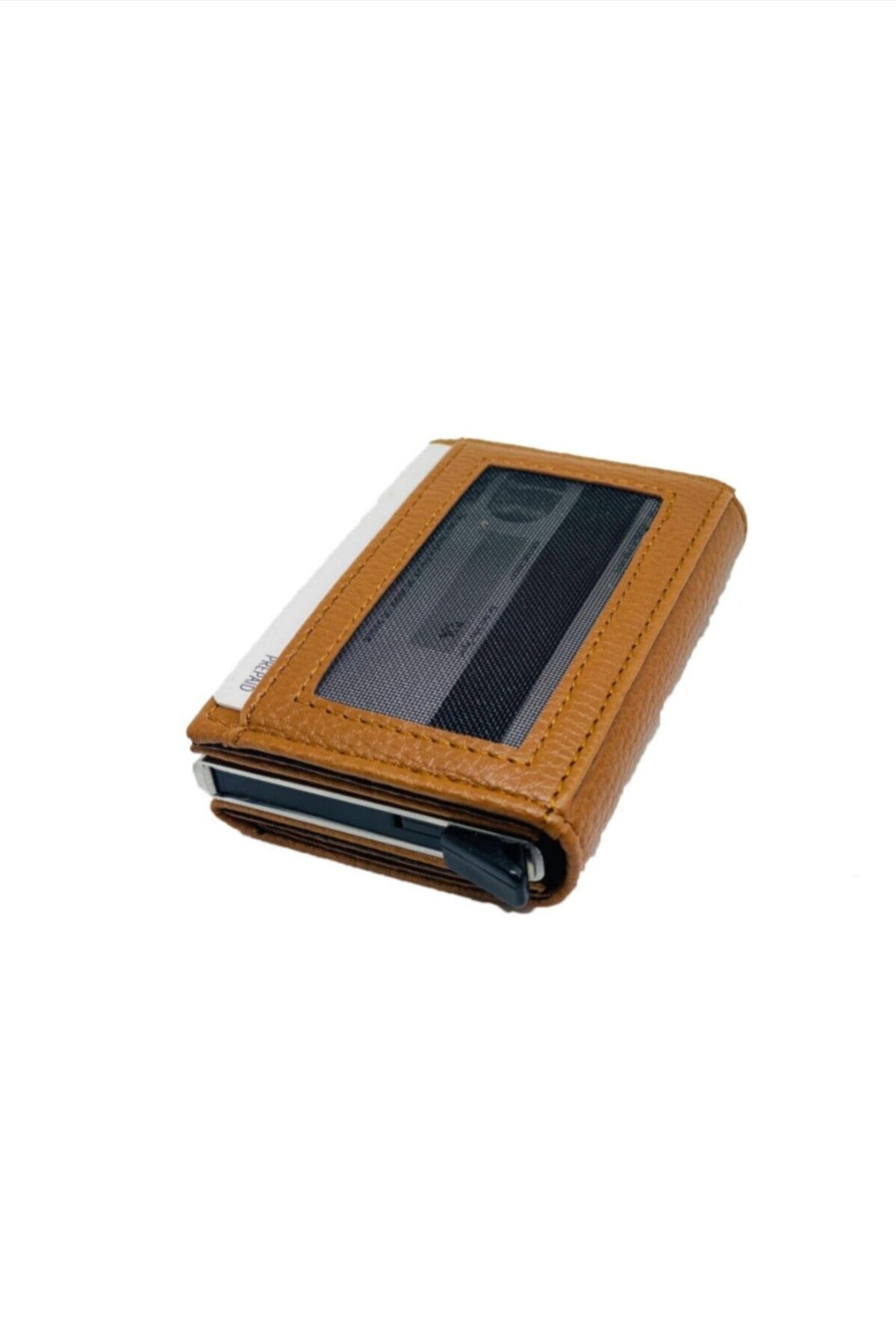 Walle's Polo-Vivaldi Rfid Protected Men's Card Holder Wallet with Coin Eyes and Automatic Mechanism with Snap Fasteners 3