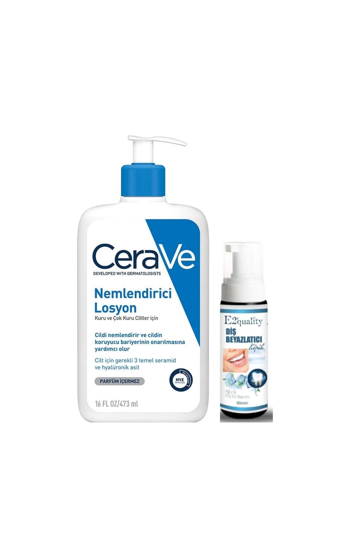CeraVe مرطوب کننده 473 میلی لیتر هدیه اسفنج سفید کننده دندان