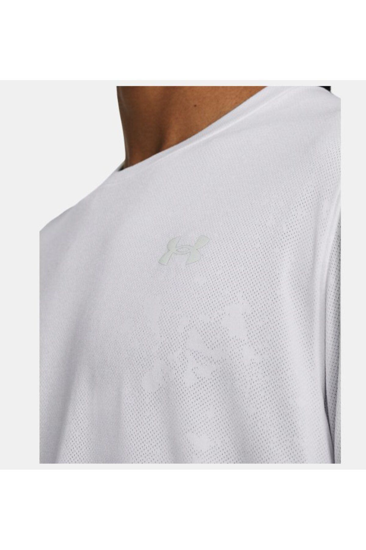 تی شرت سفید مردانه UA راه اندازی SPLATTER آستین کوتاه 1382586 100 Under Armour
