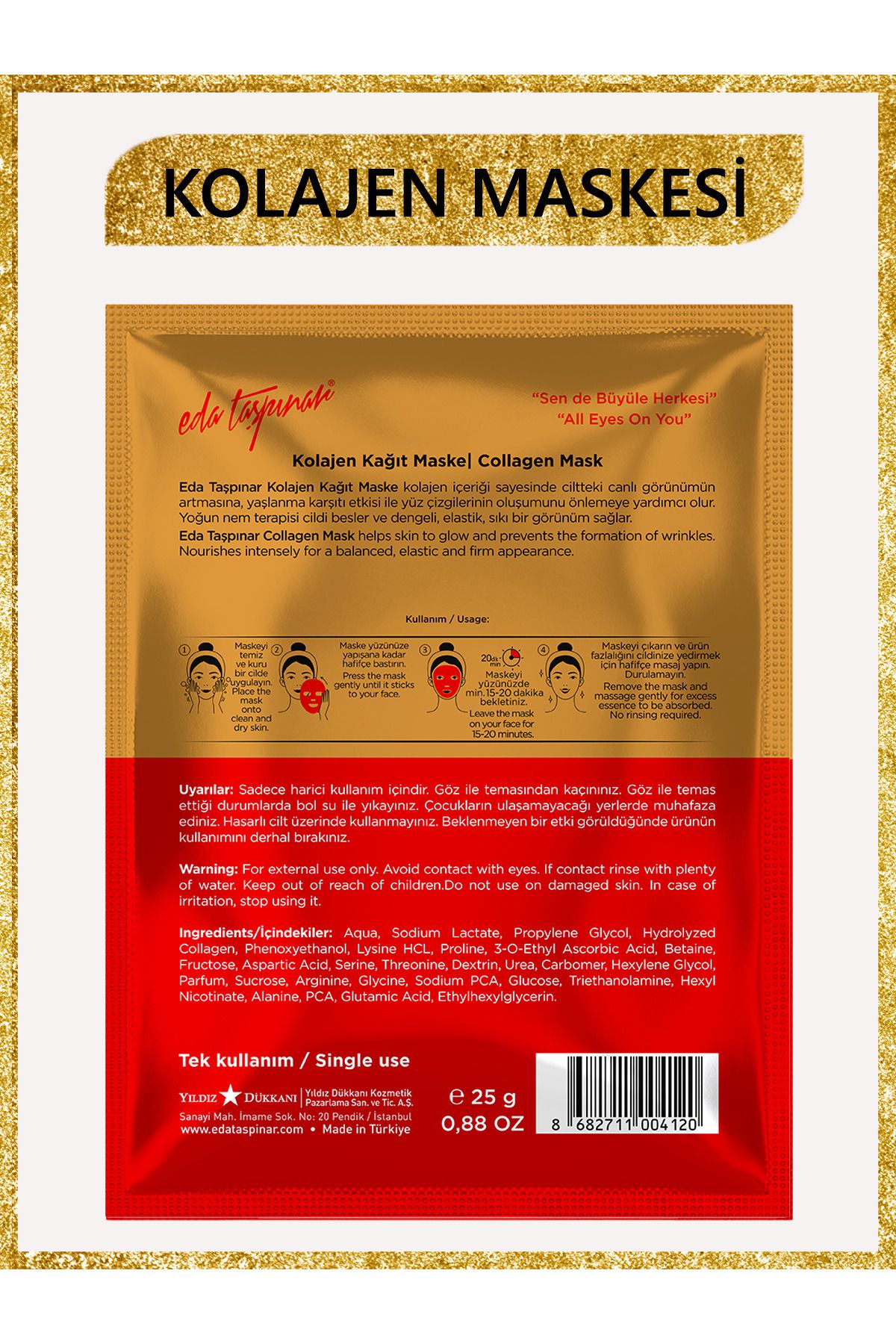 ماسک کلاژن (EGY0014) Eda Taşpınar