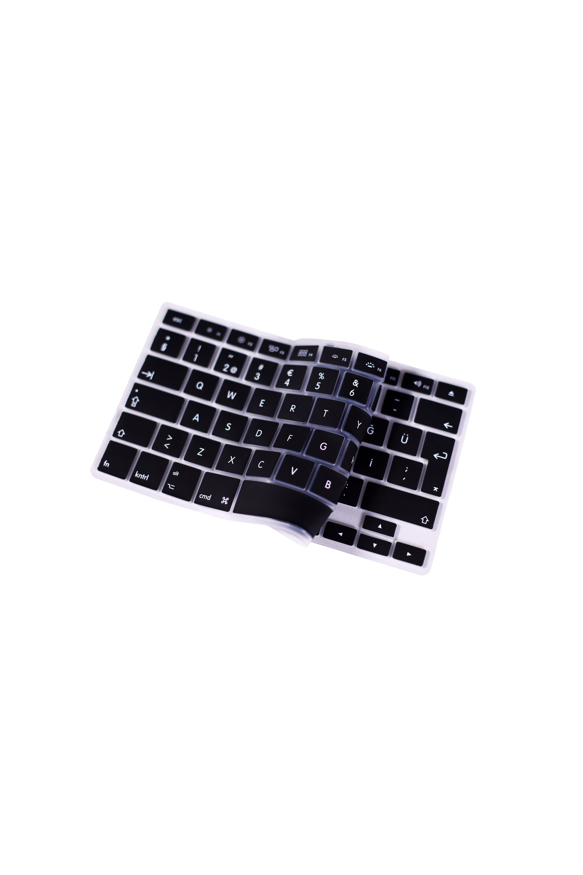 Macbook Air 13.3' A1466 - A1369 Uyumlu Silikon Q Klavye Koruyucu Türkçe 2