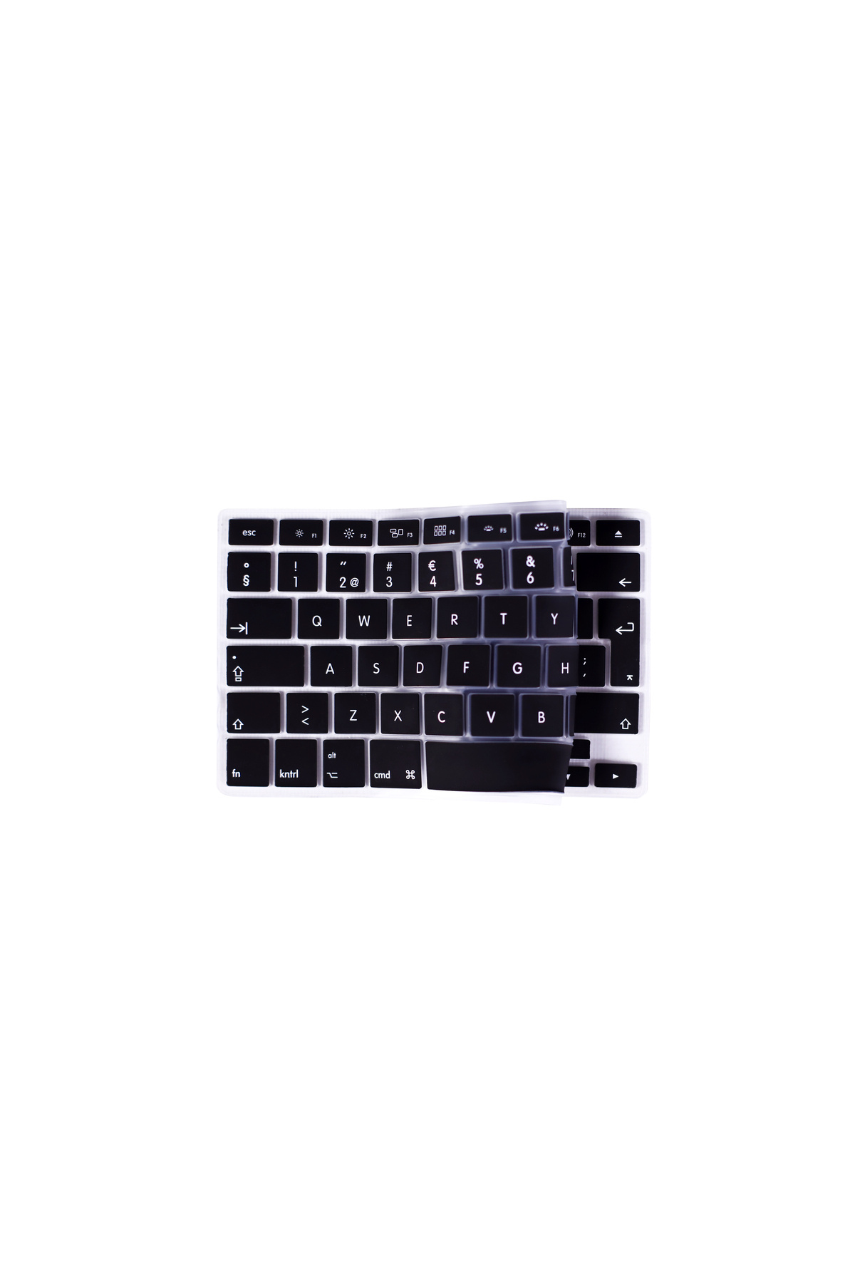 Macbook Air 13.3' A1466 - A1369 Uyumlu Silikon Q Klavye Koruyucu Türkçe 3