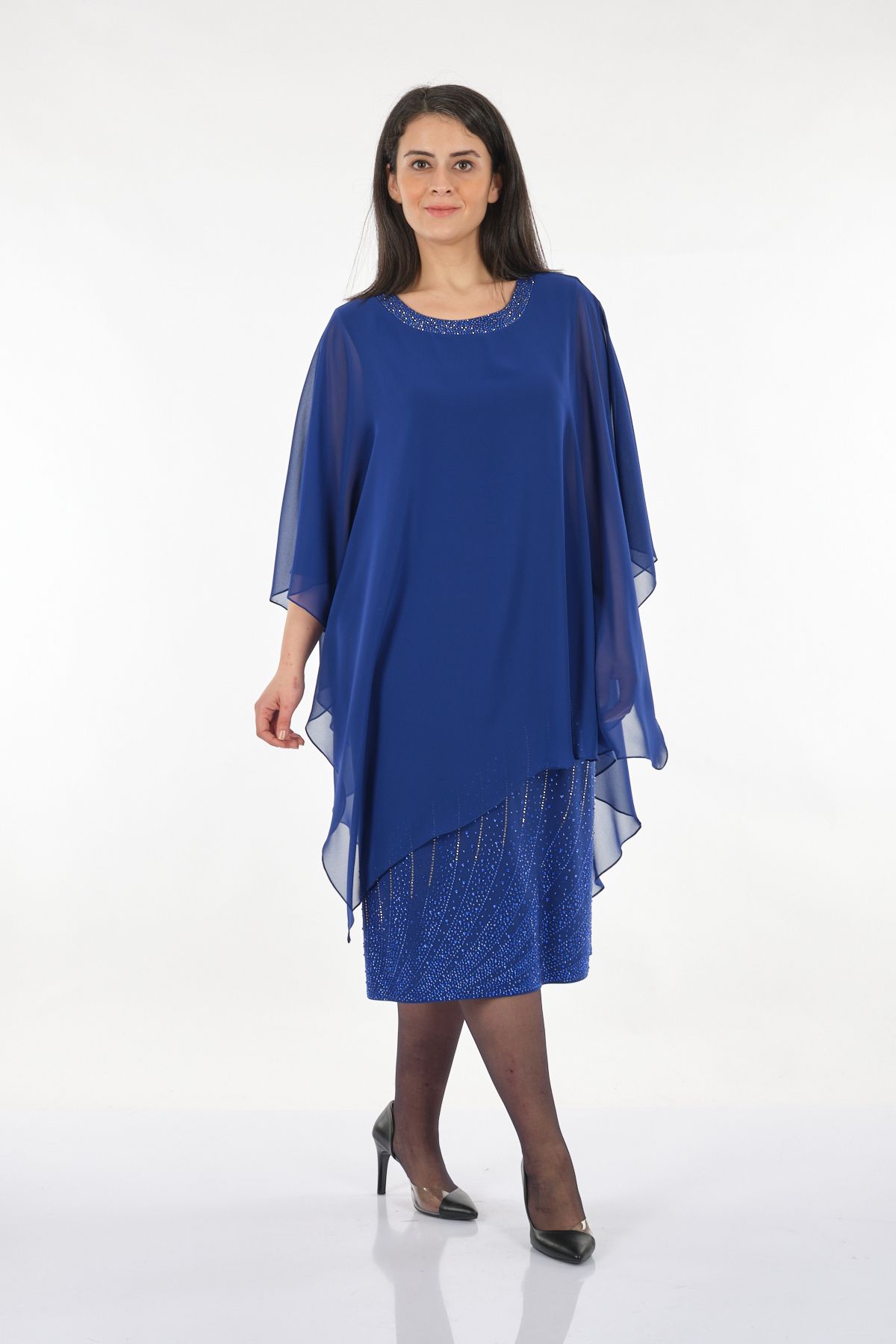 Dark blue sales plus size dresses