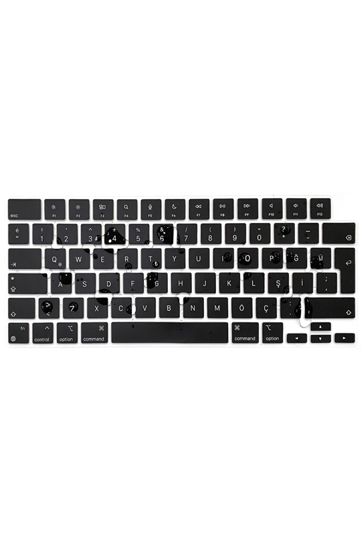 Macbook Air 15 İnç A2941 M2 İşlemcili Türkçe Q Silikon Klavye Koruyucu 2023 4