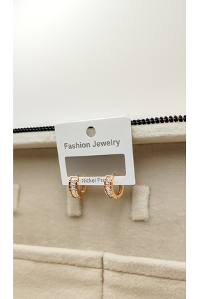 Rose Gold Zirkon Taşlı Baget K&uuml;pe - 2