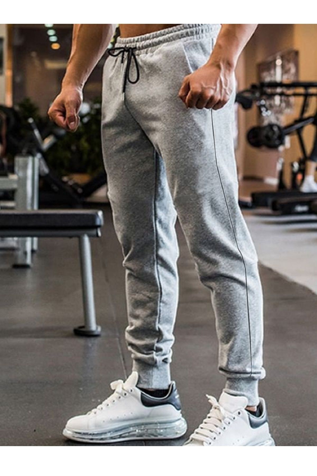 Cotton sweatpants 2025 with zipper pockets