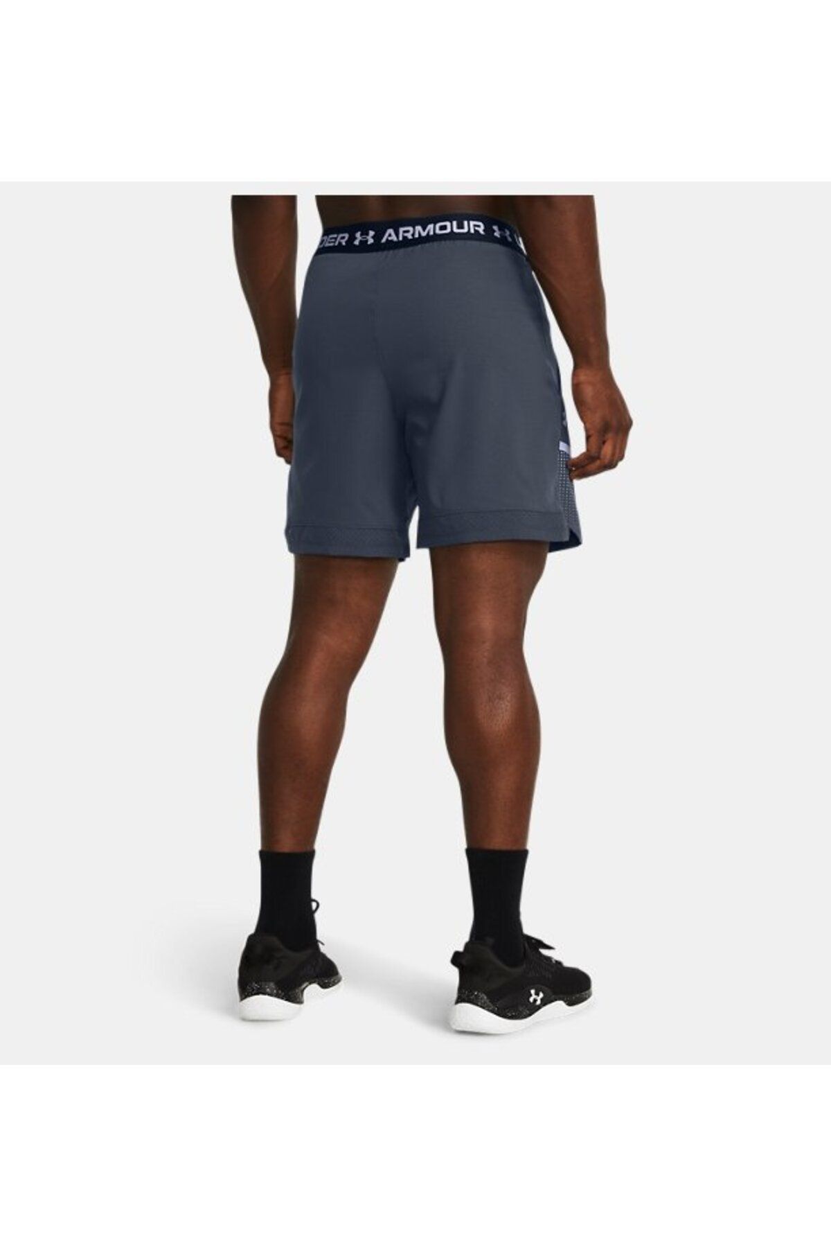 شورت ورزشی خاکستری مردانه های گرافیکی 6 اینچی بافندگی 1383353 044 Under Armour