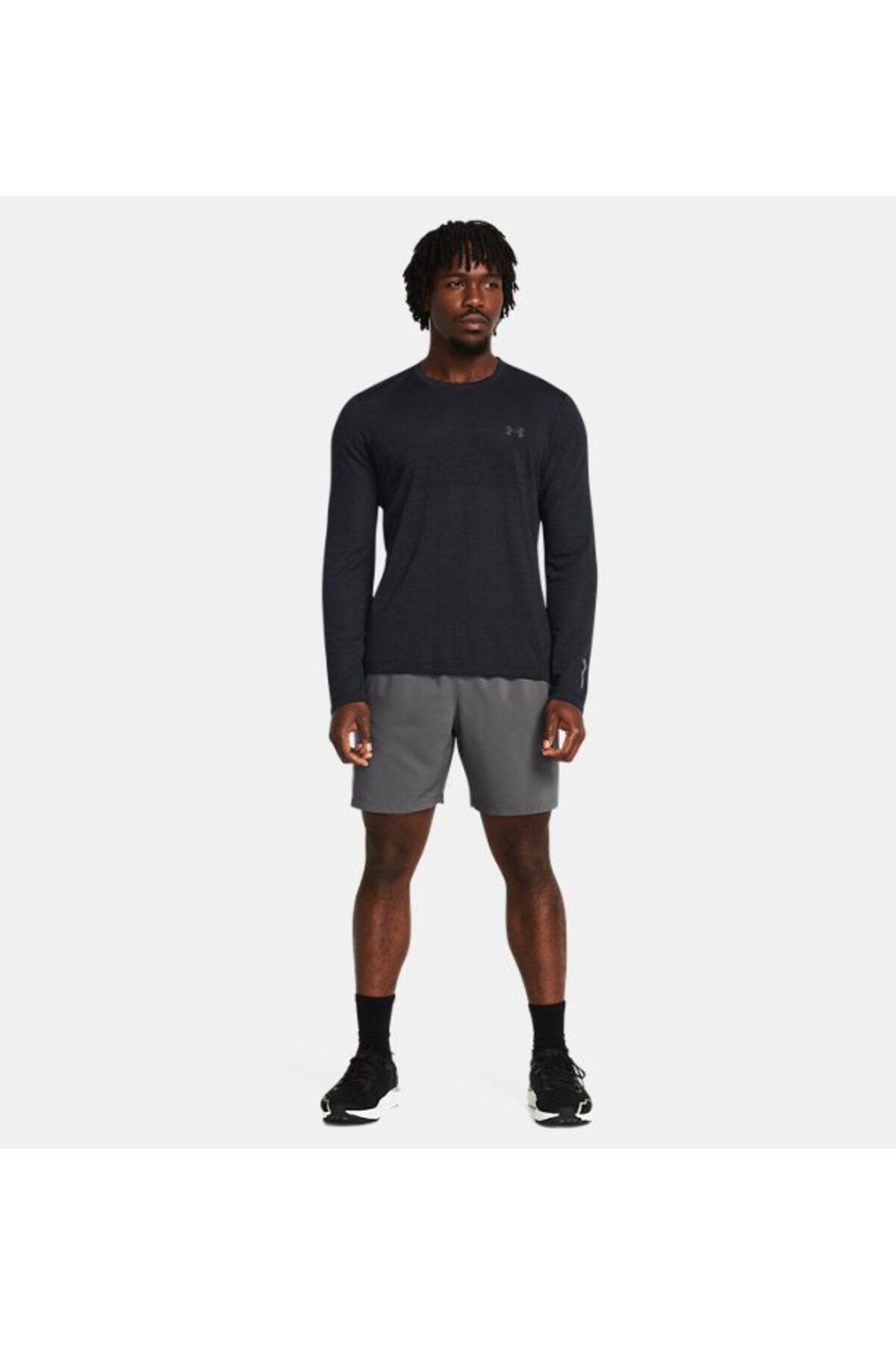 شورت ورزشی خاکستری مردانه های UA 7 اینچ 1382620 025 Under Armour